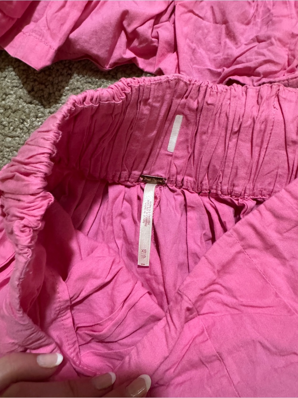 Free people Hot Pink Ruffle Crop Top - Picture 5 of 7